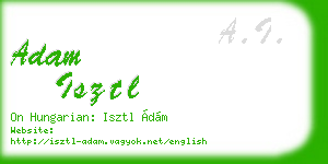 adam isztl business card