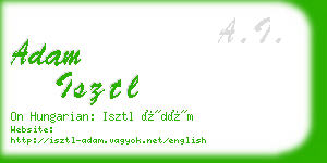 adam isztl business card